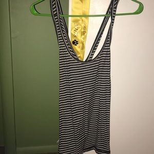 black and white tank top